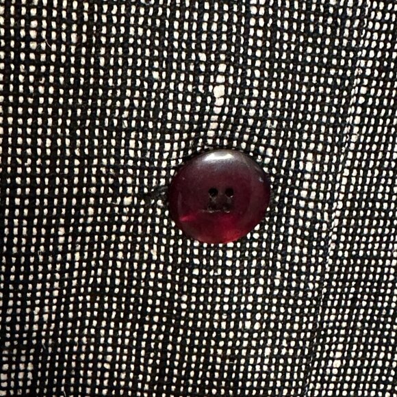 Ann May Silk Tweed Women's Blazer Coat Size 6 Fully Lined 4 Button Side Vents - Picture 5 of 12